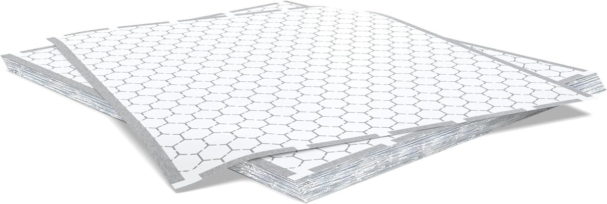 VPack Insulated Foil Sandwich Wrap Sheets | 14" x 16" - Pack of 1000, Aluminum