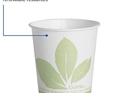 SOLO R53BB-JD110 Treated Paper Water/Refill Cup, 5 oz. Capacity, 2.5" x 2.8", Bare (Case of 3,000)