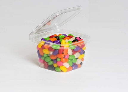 Safe-T-Fresh Inline Plastics TS4016 16 oz. Clear Tamper Evident Plastic Grab-and-Go Container with Hinged Lid | 276/Case