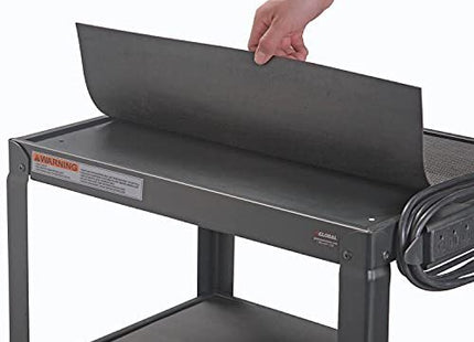 Global Industrial Steel Audio Visual & Instrument Cart - Black