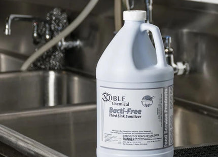 Glownary Bacti-Free Third Sink Sanitizer, 1 Gallon Concentrated Formula, 128 oz, 4 per Case