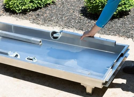 Backyard Pro CHAR60SS 60" Stainless Steel Charcoal Grill with Removable Legs and Cover