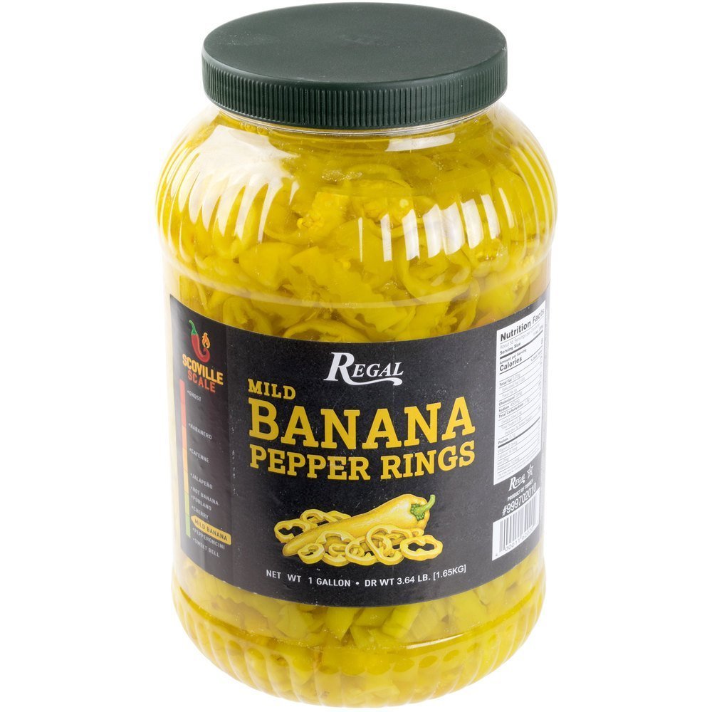 TableTop King Mild Banana Pepper Rings 1 Gallon