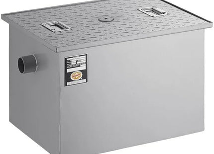 Commercial Grease Trap, 30 lb Capacity, 15 GPM Flow Rate, 2 inch Connections By Glownary