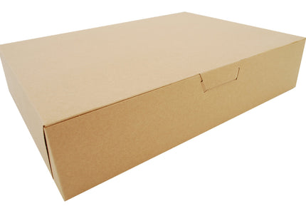 SCT Kraft One-Piece Non-Window Bakery Boxes, 19 x 14 x 4, Brown, Paper, 50/Carton