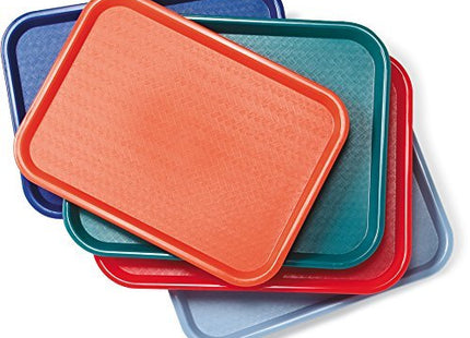 Carlisle FoodService Products Cafe Plastic Fast Food Tray, 14" x 18", Beige, (Pack of 12)