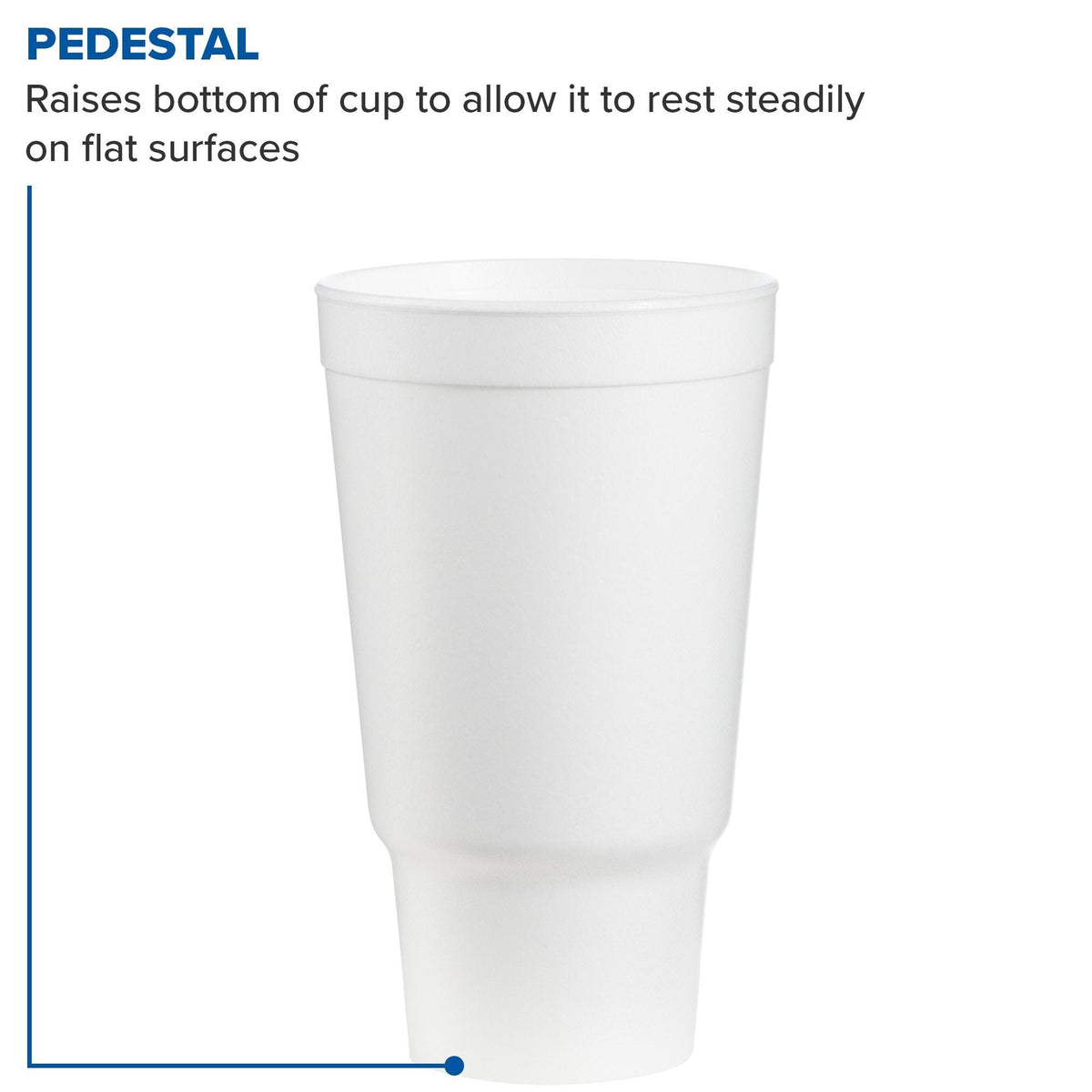 Dart 32AJ20 32 Oz Insulated Foam Cup, Polystyrene, White (Pack of 400)