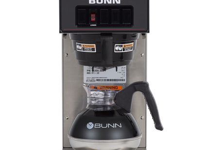 BUNN 13300.0001 VP17-1SS Pourover Coffee Brewer with 1-Warmer, Stainless Steel, Silver, Standard