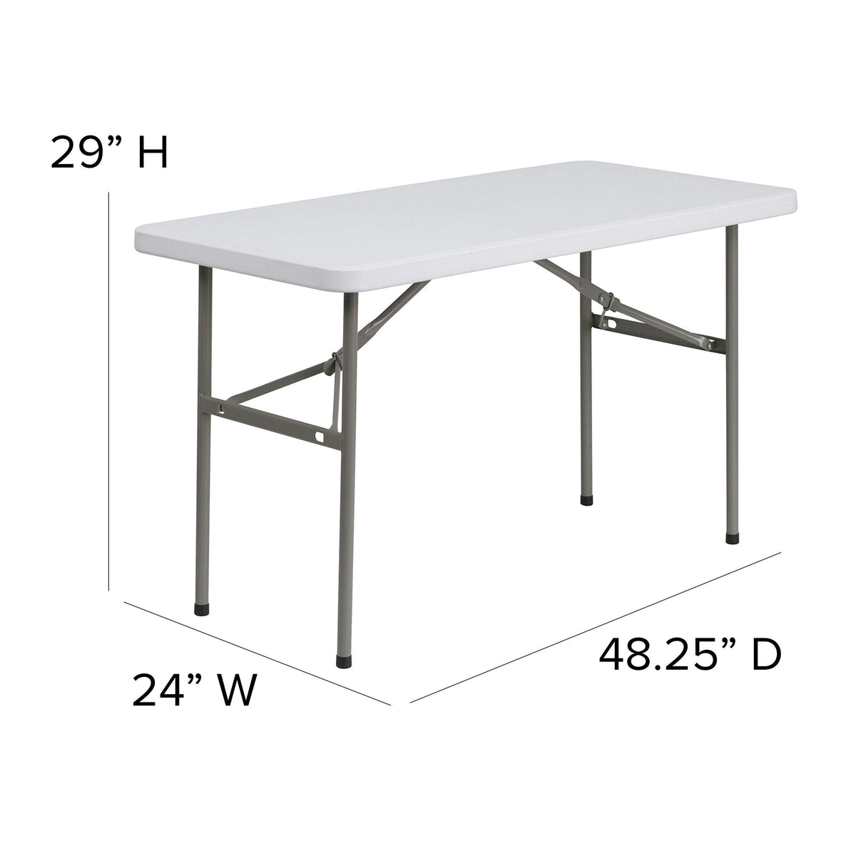 Flash Furniture Foot Plastic Folding Table