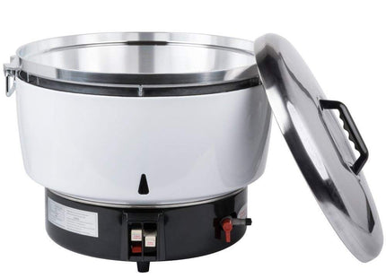 Avantco GRCNAT Natural Gas 110 Cup (55 Cup Raw) Gas Rice Cooker - 14,000 BTU
