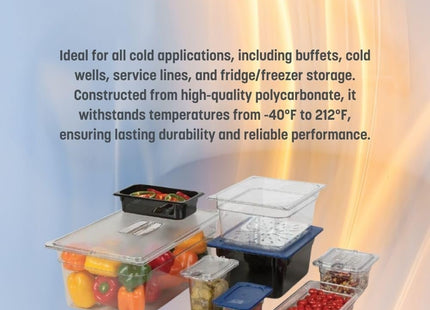 Carlisle Polycarbonate Full-Size Food Pan (Case of 6)
