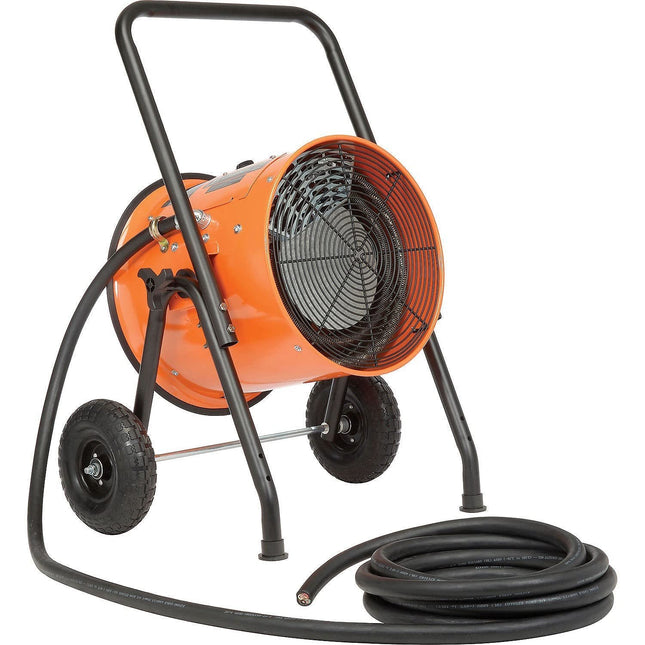 Global Industrial Portable Electric Salamander Heater w/ 25'L Cable, 208V 15 KW 3 Phase, 51180 BTU