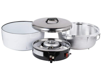 Avantco GRCNAT Natural Gas 110 Cup (55 Cup Raw) Gas Rice Cooker - 14,000 BTU