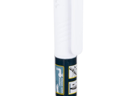 TableTop King BLSMA100V4WH Securit All-Purpose Mini Tip White Chalk Marker - 4/Pack