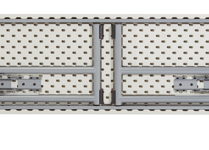 (2 Pack) National Public Seating 18" x 72" Heavy Duty Seminar Folding Table, Speckled Grey