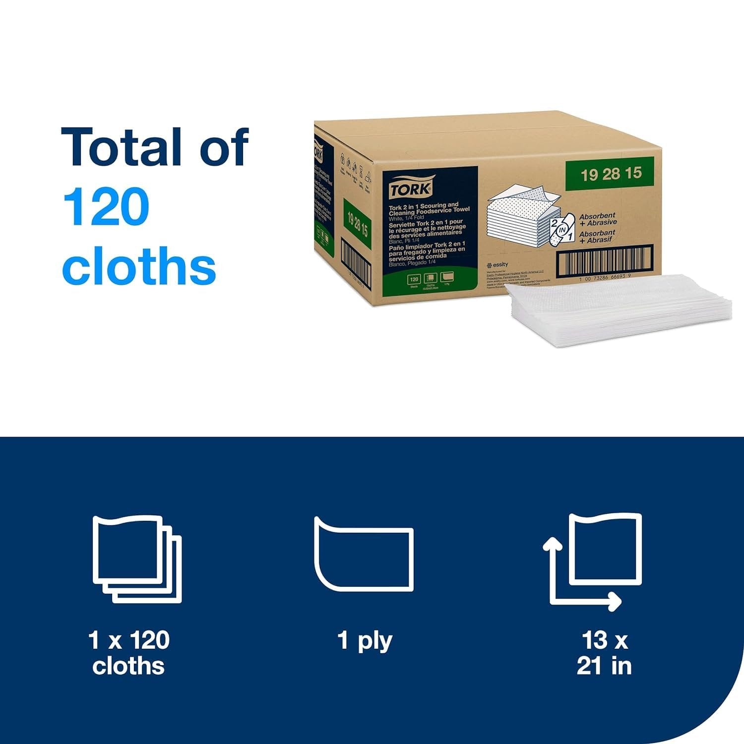 Tork 2 in 1 Scouring and Cleaning Foodservice Towel
