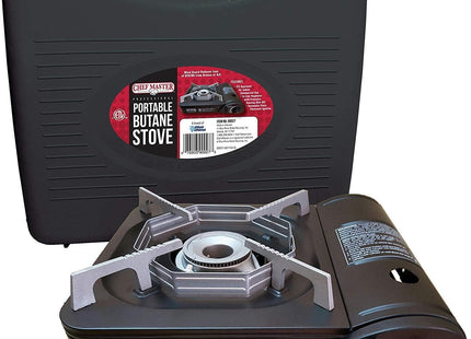 Chef Master 90027 Portable Butane Stove, Portable Gas Stove with Carrying Case, Portable Gas Grill, ETL Certified, Black
