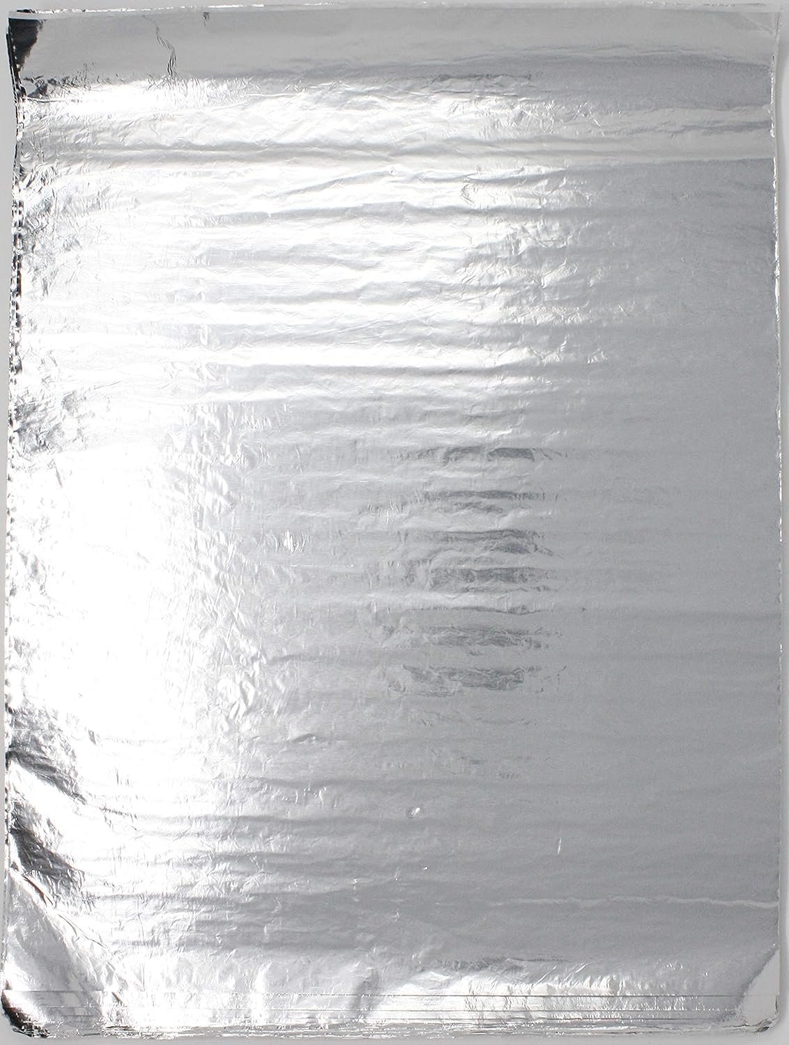 VPack Insulated Foil Sandwich Wrap Sheets | 14" x 16" - Pack of 1000, Aluminum