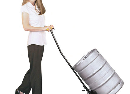 Bar Maid KPC-100 Keg and Pail Cart w/Ergonomic Handle, Black