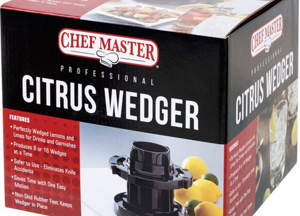 Chef Master Citrus Slicer, Commercial Citrus Wedger, Perfect for Variety of Fruits & Vegetables, Fruit Slicers, Lemon Slicer, Lime Slicers, Kitchen Tools for Home, Bar & Restaurants Essentials - 90023