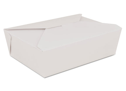 Southern Champion Tray 0773 #3 ChampPak Retro Take-Out Container, White Paperboard with Poly Coated Inside, 7-3/4" L x 5-1/2" W x 2-1/2" H (Pack of 200)