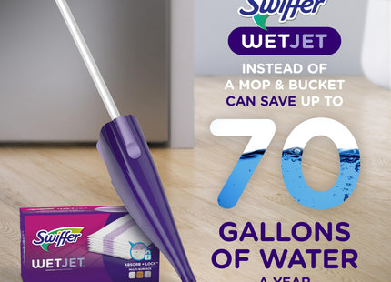 Swiffer WetJet Hardwood Floor Cleaner Spray Mop Pad Refill, Multi Surface, 24 Count