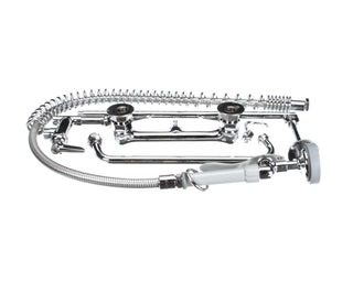 T&S Brass B-0133-ADF12-B Easy Install Wall Mount Pre-Rinse Faucet for Commercial Kitchens. Includes Wall Bracket and 12" Add-On Faucet. Sprayer Meets New DOE Requirements with a 1.15 GPM Flow Rate