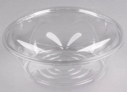 Dart CTR48BD SafeSeal 48 oz. Plastic Tamper-Resistant, Tamper-Evident Bowl with Dome Lid - 50/Pack