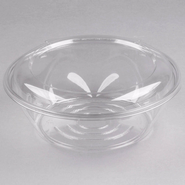Dart CTR48BD SafeSeal 48 oz. Plastic Tamper-Resistant, Tamper-Evident Bowl with Dome Lid - 50/Pack
