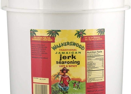 Walkerswood Traditional Jamaican Jerk Seasoning, Hot and Spicy, 50 lb.