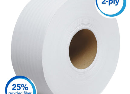 Scott Professional Essential Extra Soft Jumbo Roll Bulk Toilet Paper (07304), 2-Ply, White (12 Rolls at 750' Each, 9,000'/Case)