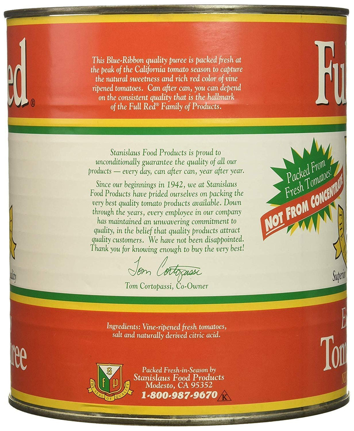 Full Red Tomato Puree #10