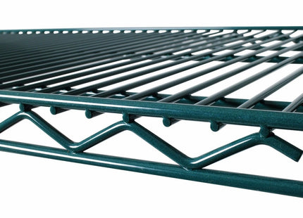 Commercial Green Epoxy Coated Wire Shelving 24 x 36 (2 Shelves) - NSF