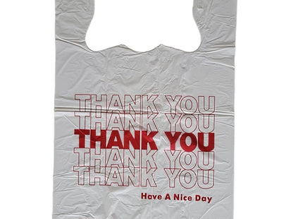 1000CT Thank You Plastic Large T-shirt Carry Out Bags, Plastic Grocery Bags - Eagle Logo