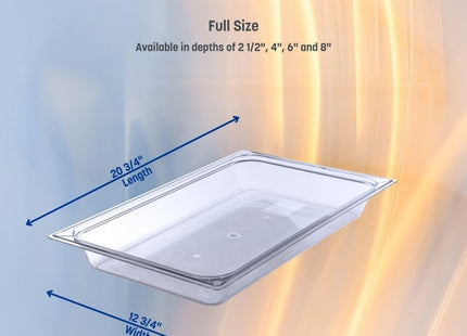 Carlisle Polycarbonate Full-Size Food Pan (Case of 6)
