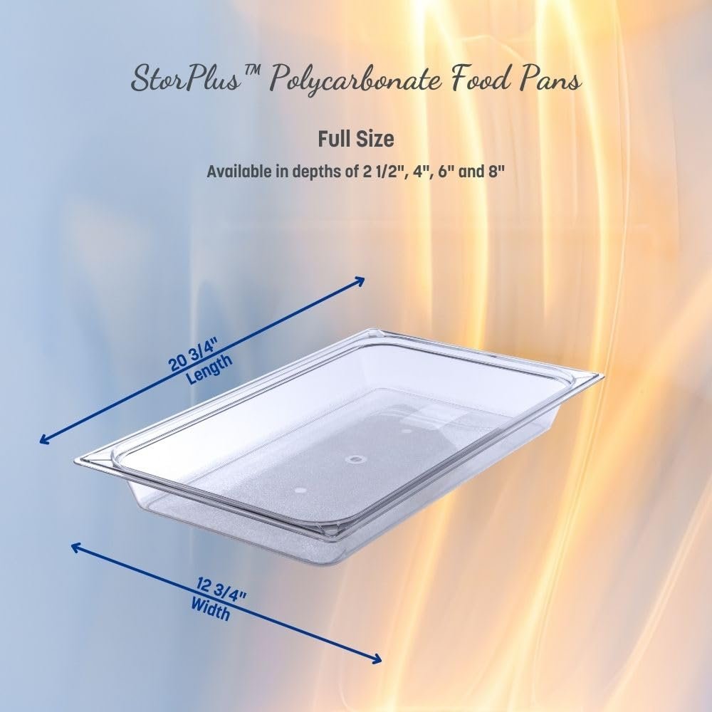 Carlisle Polycarbonate Full-Size Food Pan (Case of 6)
