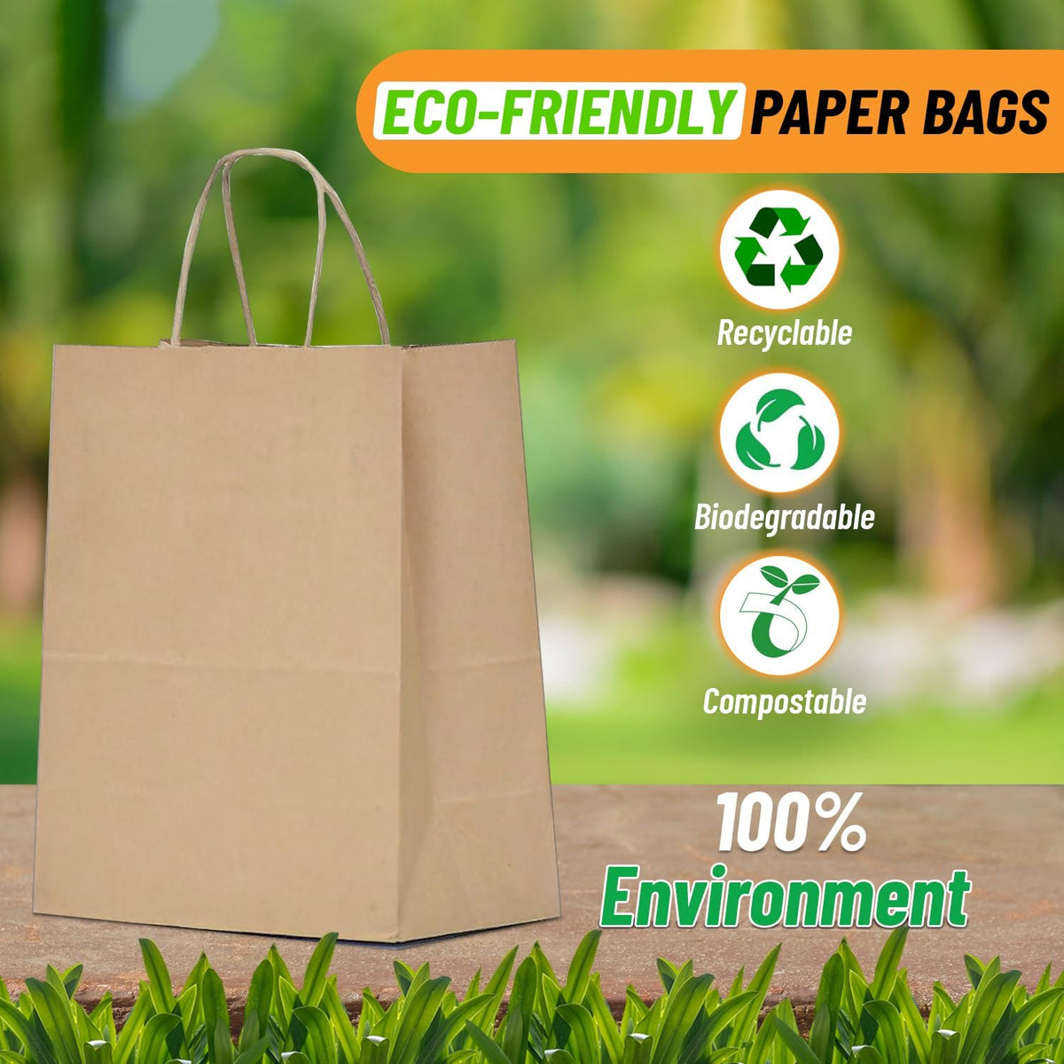 paper bags with handle