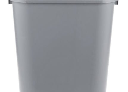 TableTop King 28 Qt. / 7 Gallon Gray Rectangular Wastebasket