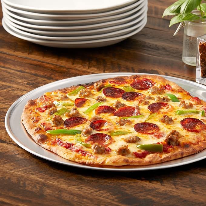 American Metalcraft, Inc. Pizza Pan,Wide Rim,16 In. (Pack of 12)