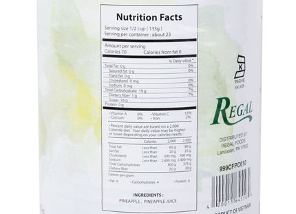#10 Can Pineapple Chunks in Natural Juice - 6/Case By TableTop King