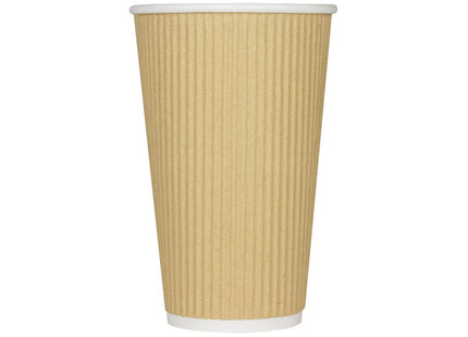 Karat Paper Hot Coffee Cups, Disposable, Leak-Resistant Double Poly-Lined Cups for Hot/Cold Beverages - Ideal for Cafes & Restautants