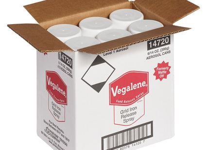 Vegalene Grid Iron Release and Pan Aerosol Spray 14 oz. (6 pack)