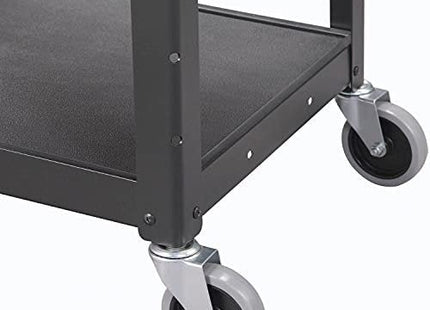 Global Industrial Steel Audio Visual & Instrument Cart - Black