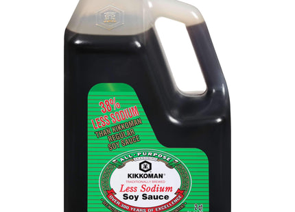 Kikkoman Less Sodium Soy Sauce, 0.5 Gallon -- 6 per case.