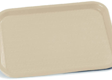 Carlisle FoodService Products Cafe Plastic Fast Food Tray, 14" x 18", Beige, (Pack of 12)