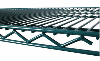 Commercial Green Epoxy Coated Wire Shelving 24 x 48 (2 Shelves) - NSF