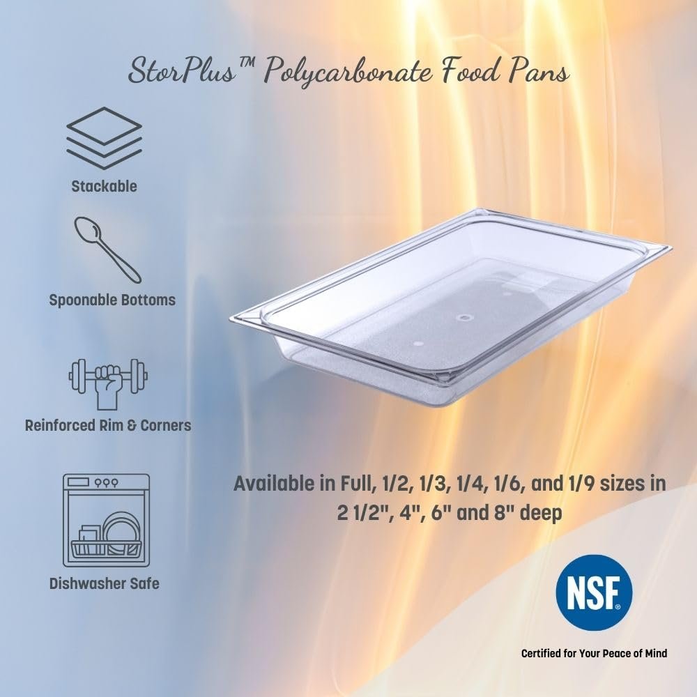 Carlisle Polycarbonate Full-Size Food Pan (Case of 6)
