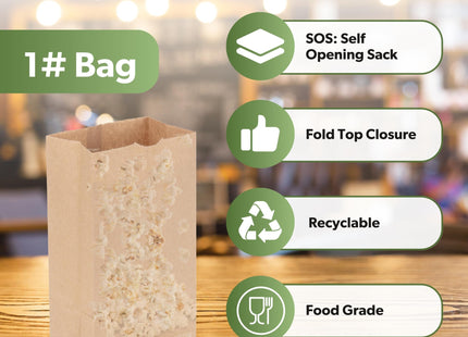 Duro Bag Dubl Life SOS Recycled Kraft FSC (500 Pack)
