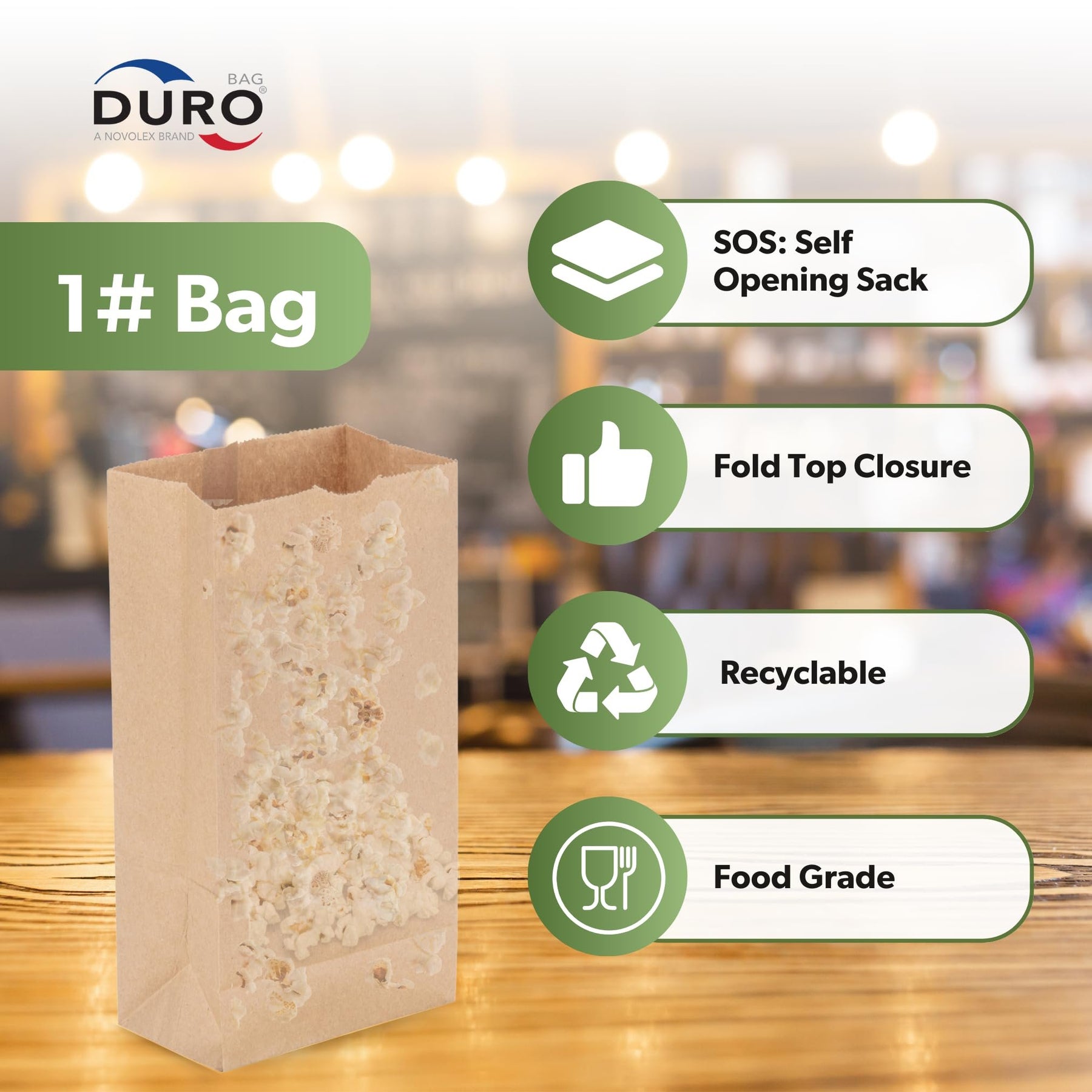 Duro Bag Dubl Life SOS Recycled Kraft FSC (500 Pack)