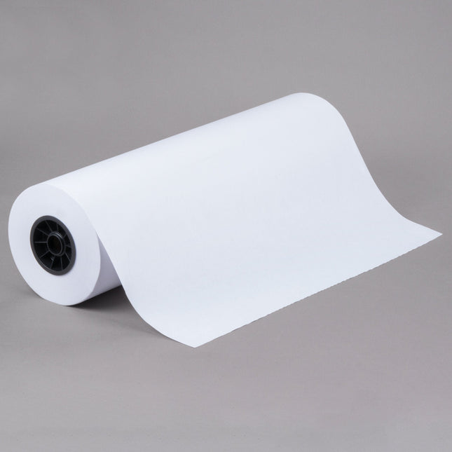 Tabletop king White Butcher Roll 24" x 700' Food Grade meat packing and White Wrapping Paper for Meats of All Varieties - Unbleached Unwaxed and Uncoated